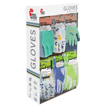 Toolway 88021109 - 60pr Display Gloves Garden Ladies Jersey Gripping