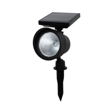 Toolway 88026161 - Solar Plastic Spotlight Stake Black 13in