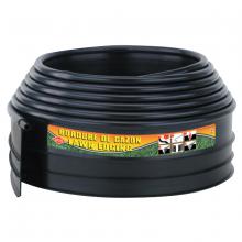 Toolway 88041036 - Lawn Edging Plastic Inter 4.375in x 20ft Black Bulk