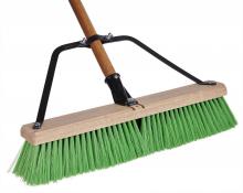 Toolway M2P001 - Bulldog Push Broom 18in with Brace & Handle Green