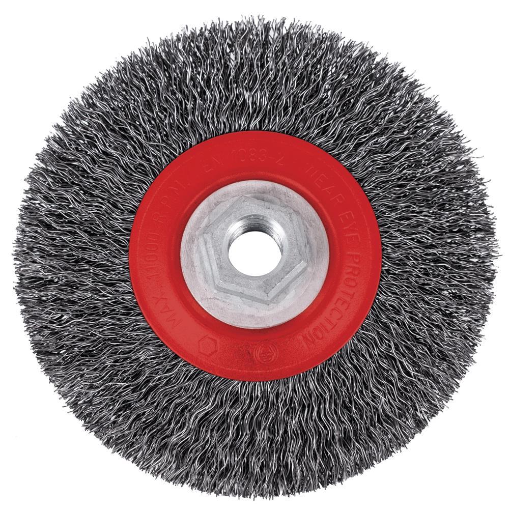 5 x 5/8-11NC Crimped Wire Brush - High Performance