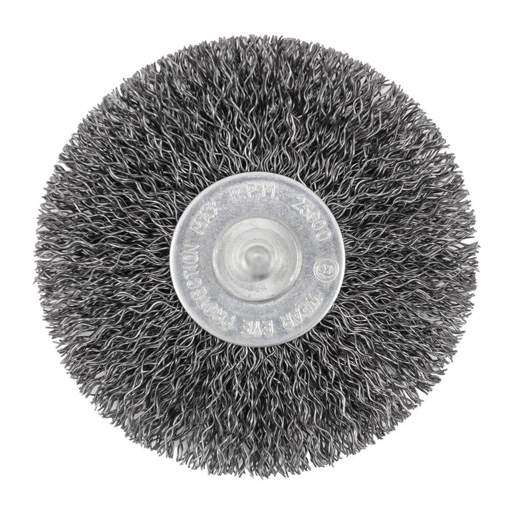 3 x 1/4&#34; Shaft Mounted Crimped Radial Brush