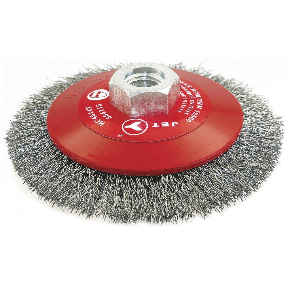 6 x 5/8-11NC Crimped Conical (Bevel) Brush - High Performance