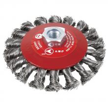Jet - CA 554316 - 6 x 5/8"-11NC Knot Twisted Conical (Bevel) Brush