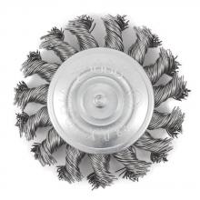 Jet - CA 553792 - 3 x 1/4" Shaft Mounted Stainless Steel Knot Twisted Radial Brush
