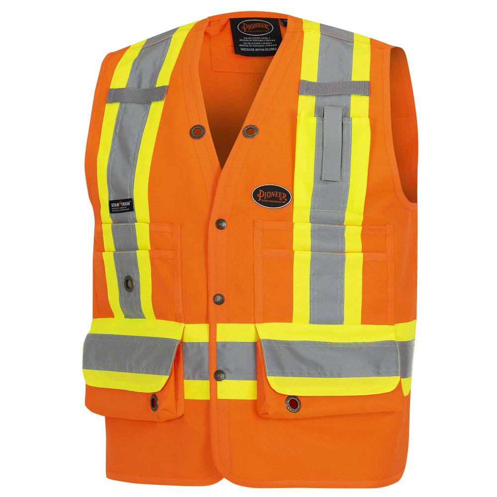 Surveyor&#39;s Safety Vests - 150D Woven Twill Polyester