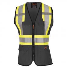 Pioneer V1027870U-3XL - Women's Safety Vest Tricot Poly Interlock