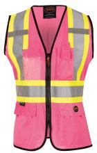 Pioneer V1021840U-3XL - Women's Safety Vest Tricot Poly Interlock