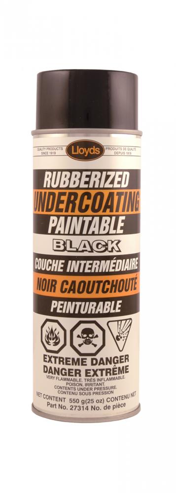 Fast drying paintable rubberized undercoating