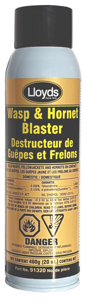 Kills wasps, hornets and yellow jackets